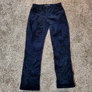 Ralph Lauren Jeans Co LRL Pants Womens Size 4 Corduroy Dark Blue
